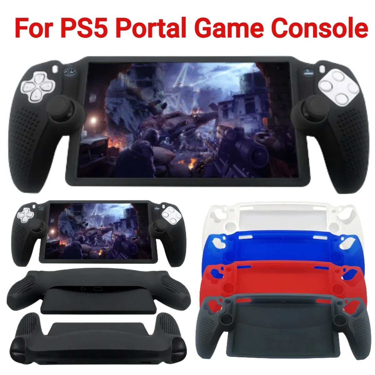 Schutz haut für ps5 Portal Softcase Anti-Kratz-Silikon hülle Hülle rutsch feste Gamepad-Abdeckung Griff hülle für ps Spiele konsole Image