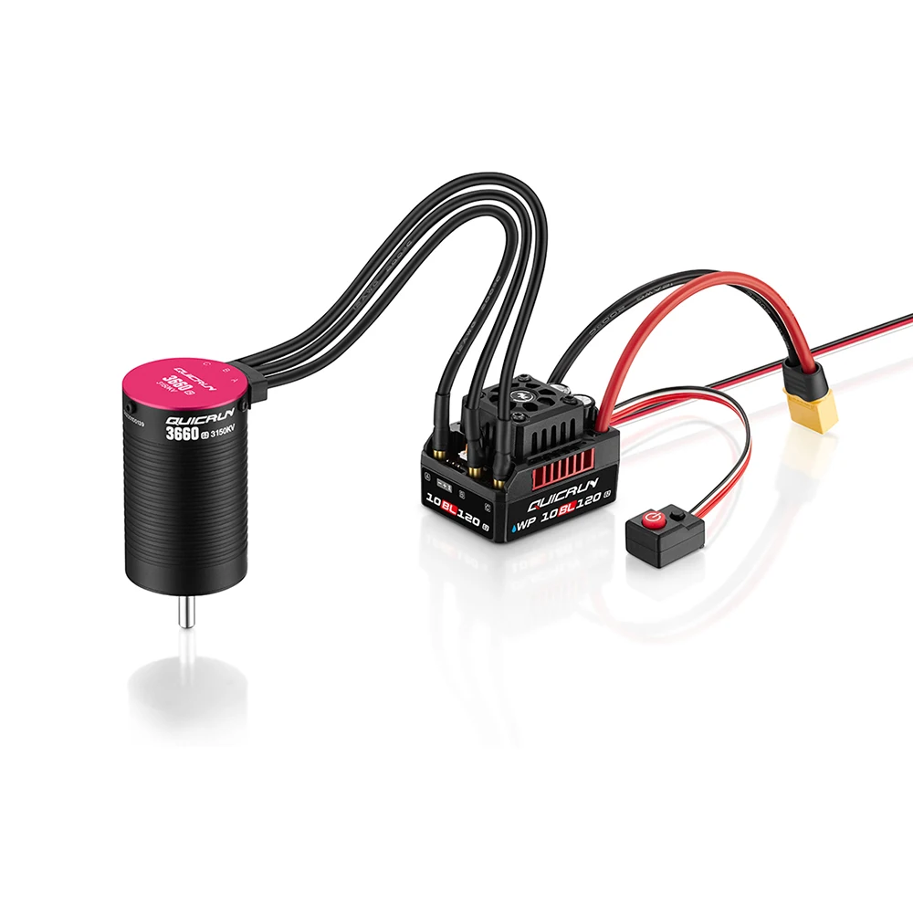 Hobby wing quicrun WP-10BL120 g2 120a elektrisch und 3652/3660 sl motor geeignet für 1/10 rc fernbedienung fahrzeuge