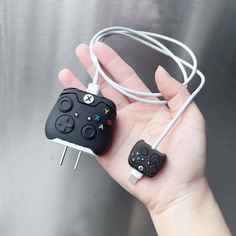 Cartoon-Kabelschutz für iPhone 11 12 iPad 18 W 20 W Datenleitung Silikon Schnellladegerät Kabelschutz Organizer Image