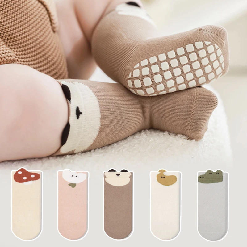 Herbst Winter Baby Boden Socken niedlichen Cartoon Neugeborenen Socken weiche Baumwolle Kinder socken rutsch feste Indoor Kleinkind Socken Image
