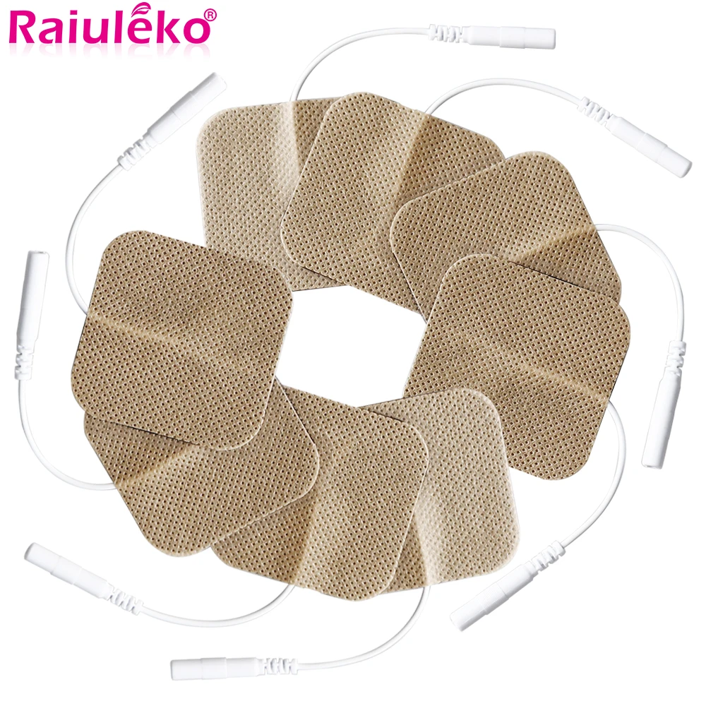 100/50/20/10PCS 5x5cm Elektroden Pads Gel Patch Für EMS Muskel Stimulator Zehn Puls nerven Akupunktur Physiotherapie Massage Image