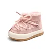 Winter Baby Schuhe Warme Plüsch Baby Stiefel Jungen Mädchen Gummi Sohle Anti-slip Kleinkind Infant