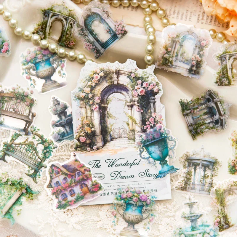 40 Stück Aufkleber Traum geschichte Retro Handbuch Material Paket Hintergrund liefert Notizbücher Dekoration Sammelalbum 153*89mm Image