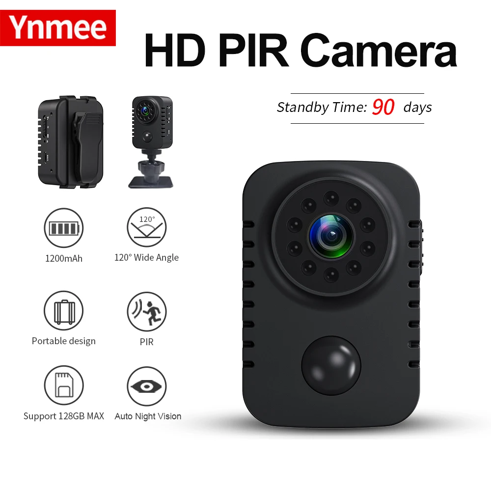 Mini Körper Kamera 1080P Full HD Smart Sicherheit Tasche Nachtsicht Motion Dection Camcorder Für Autos Standby PIR Video recorder Image