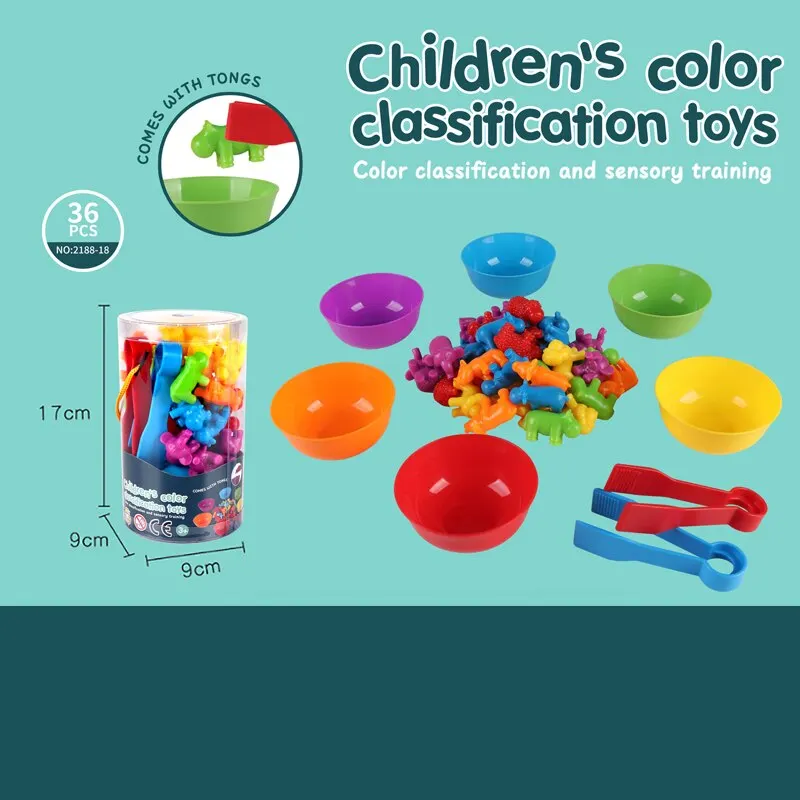 Kinder regenbogen zählung früh pädagogisches kognitives Spielzeug Kinder montessori Lehrmittel Mathematik Kleinkind-Spielset Image