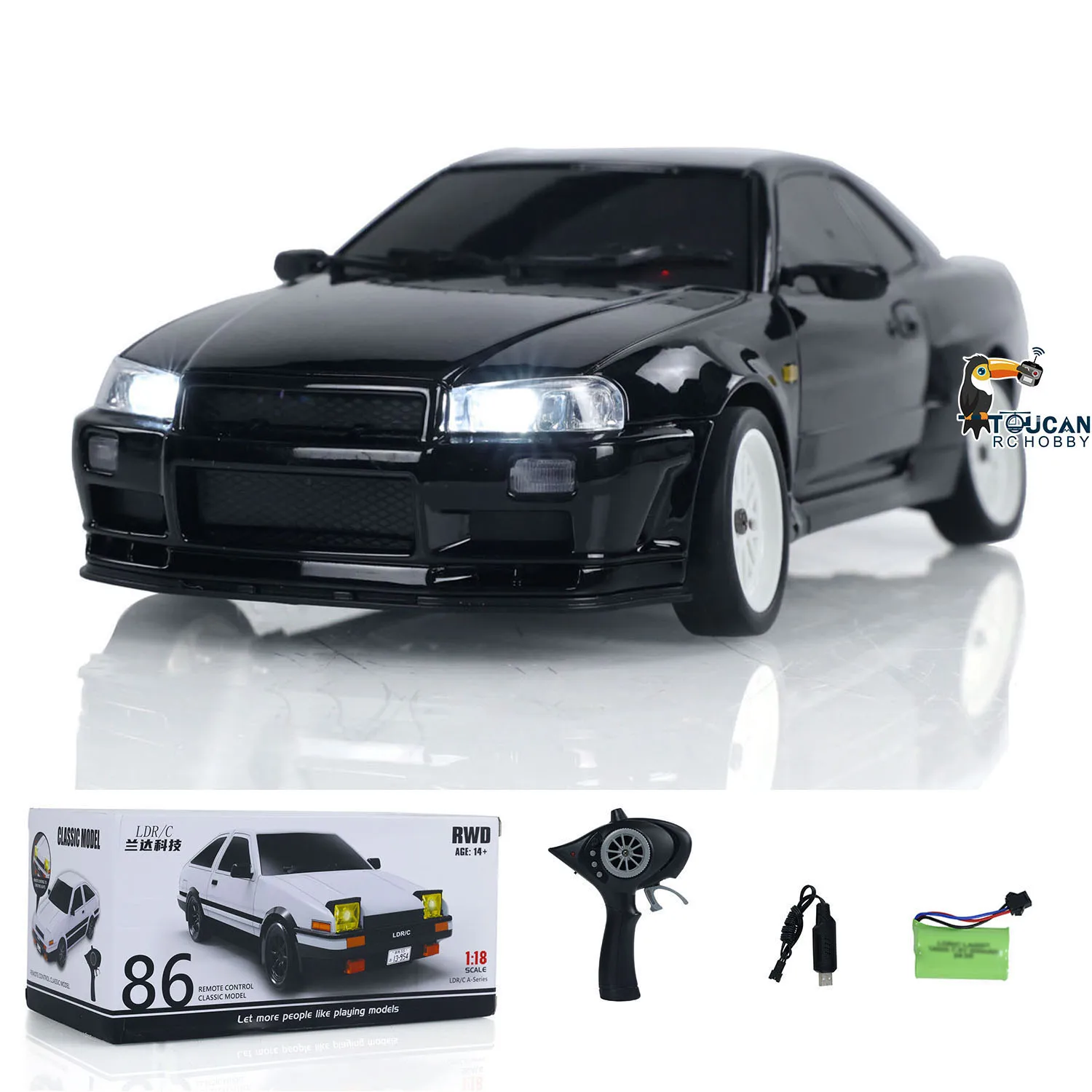 LDRC A99 1/18 RWD RC Auto Drift Auto Fernbedienung Racing Fahrzeuge Modell mit Licht System Fahrzeug Batterie Motor ESC RC Spielzeug