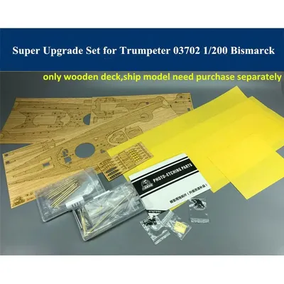 CYE009 Upgrade Set für Trumpeter 03702 1/200 Skala Bismarck Schlacht Schiff Modell CYE009 Image