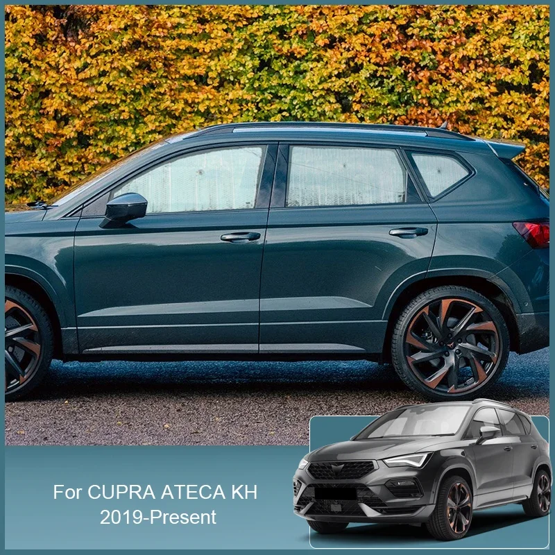 Auto Sonnenschutz UV-Schutzhülle für Cupra Ateca Kh 2000-Gegenwart Seiten fenster Vorhang Sonnenschutz Visier Matte Windschutz scheibe Zubehör Image