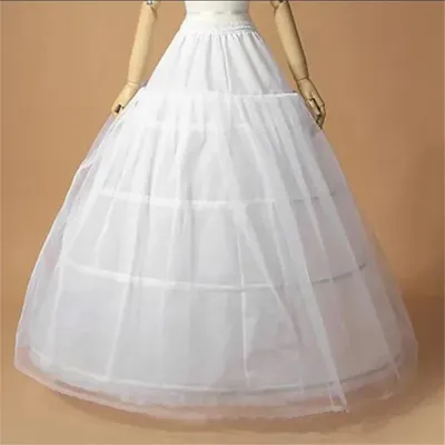 Neuankömmling 3 Hopps Ballkleid Petticoat Unterrock Hochzeit Brautkleid Jupon Mariage Halka Rockabilly mit Tüll Image