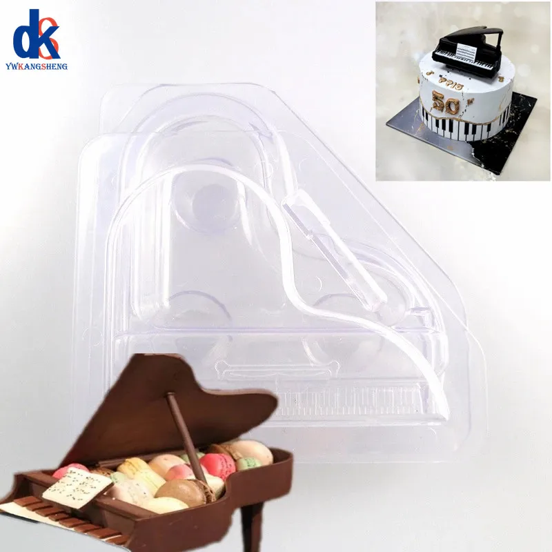 3D Transparent Klavier Schokolade Form Küche Backen Kuchen Dekoration Form Werkzeuge Diy Einfache Release Reinigung Kuchen Süßigkeiten, Der Form Image