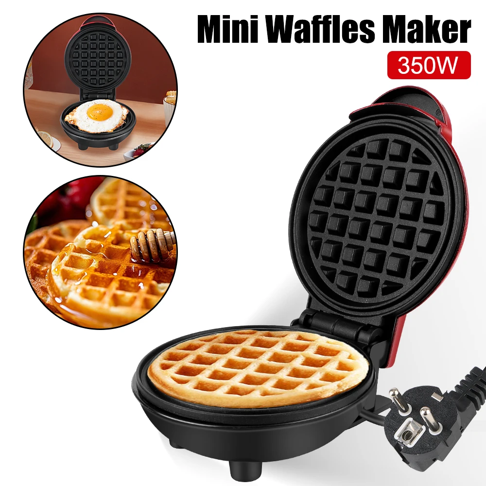 Mini Waffel Topf Frühstück Waffel Formen Blase Ei Kuchen Ofen Mini elektrische Waffeln Hersteller Pfanne Eggette Maschine Ei Kuchen Ofen Image