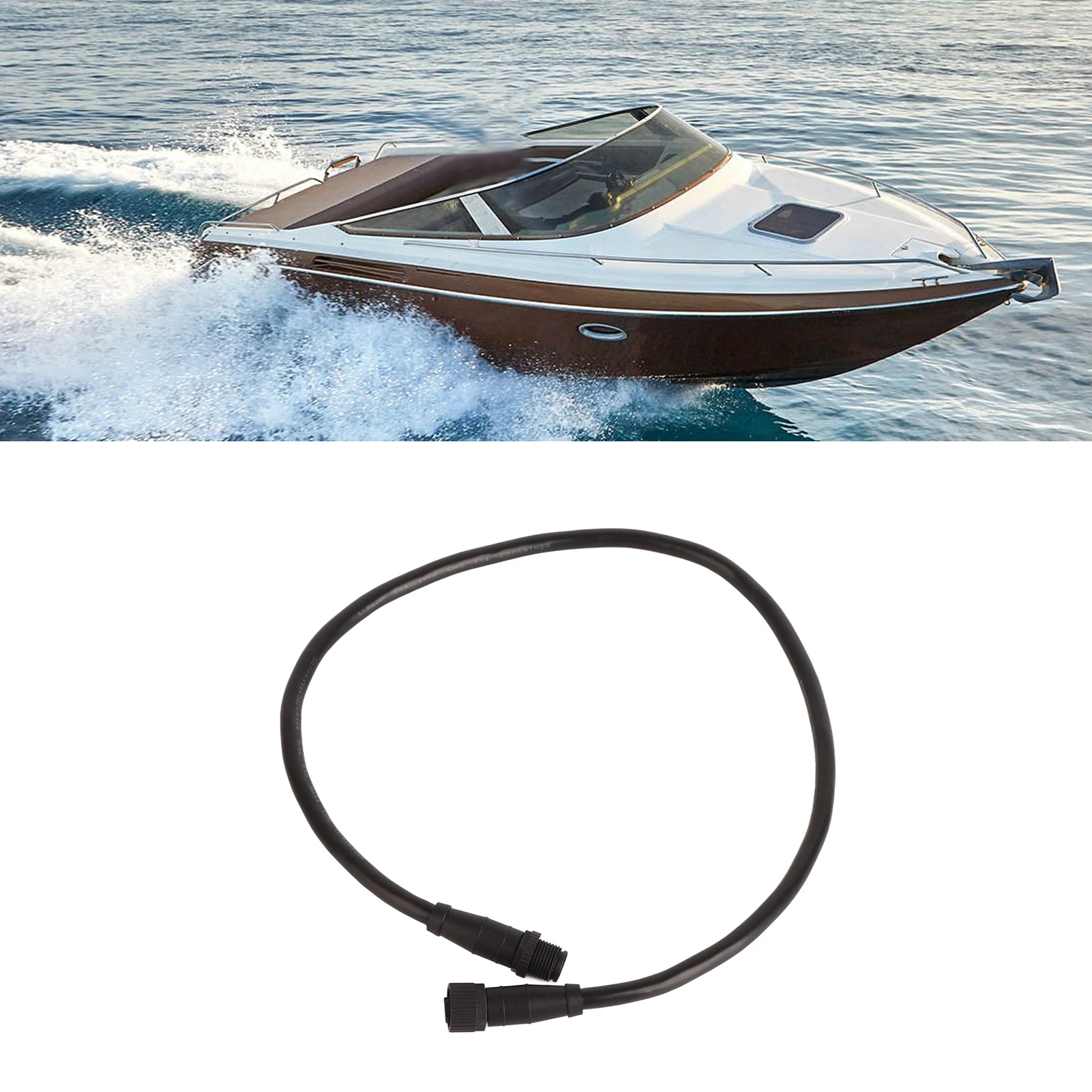 0,5 m Marine Drop-Kabel für nmea2000 5pin ip67 wasserdichtes GPS-Backbone-Kabel für Low-Rance-Netzwerke Image