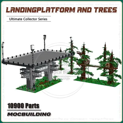 UCs Space Film Landung plattform Moc Bausteine Diorama Sammlung Modell DIY Technologie Ziegel Display Spielzeug Weihnachts geschenke Image