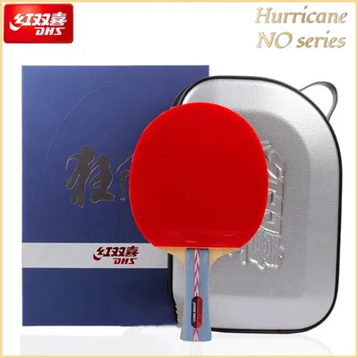 Original DHS Hurricane NO Series Tischtennisschläger Allmächtig Offensive Professioneller Ping-Pong-Schläger aus reinem Holz mit Ba Image