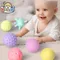 Sensorische Bälle Babys pielzeug rasselt Spielzeug strukturierte Hand Touch Griff Massage ball Säugling Sinne Entwicklung Spielzeug für Babys 0 12 m Spiele