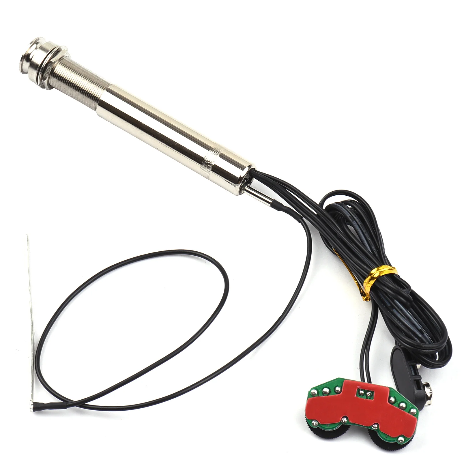 Untersattel-Tonabnehmer für Akustikgitarre im Stiftrohr-Stil, aktiver Tonabnehmer, Lautstärke- und Tonregler, nur für Akustikgitarre Image