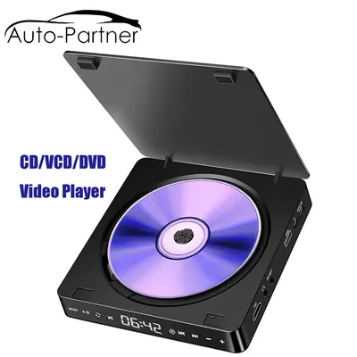 Auto-Partner DVD-Player KC-708 HD 1080P Tragbarer CD VCD Hifi Stereo-Video-Player Funktioniert für TV-Projektor