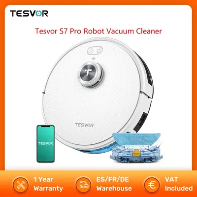 Tesvor s7 pro Roboter Staubsauger 6000pa Saug laser Navigation 5200mAh Batterie 350 Minuten Laufzeit