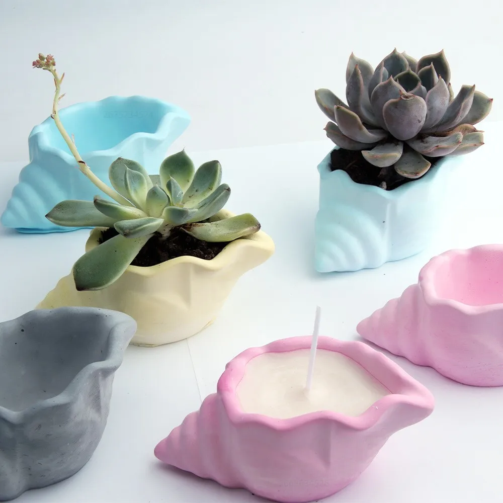 Muschel schale Ozean Stil Silikon form DIY Gips Lagert ank, Kerzen glas Silikon form Image