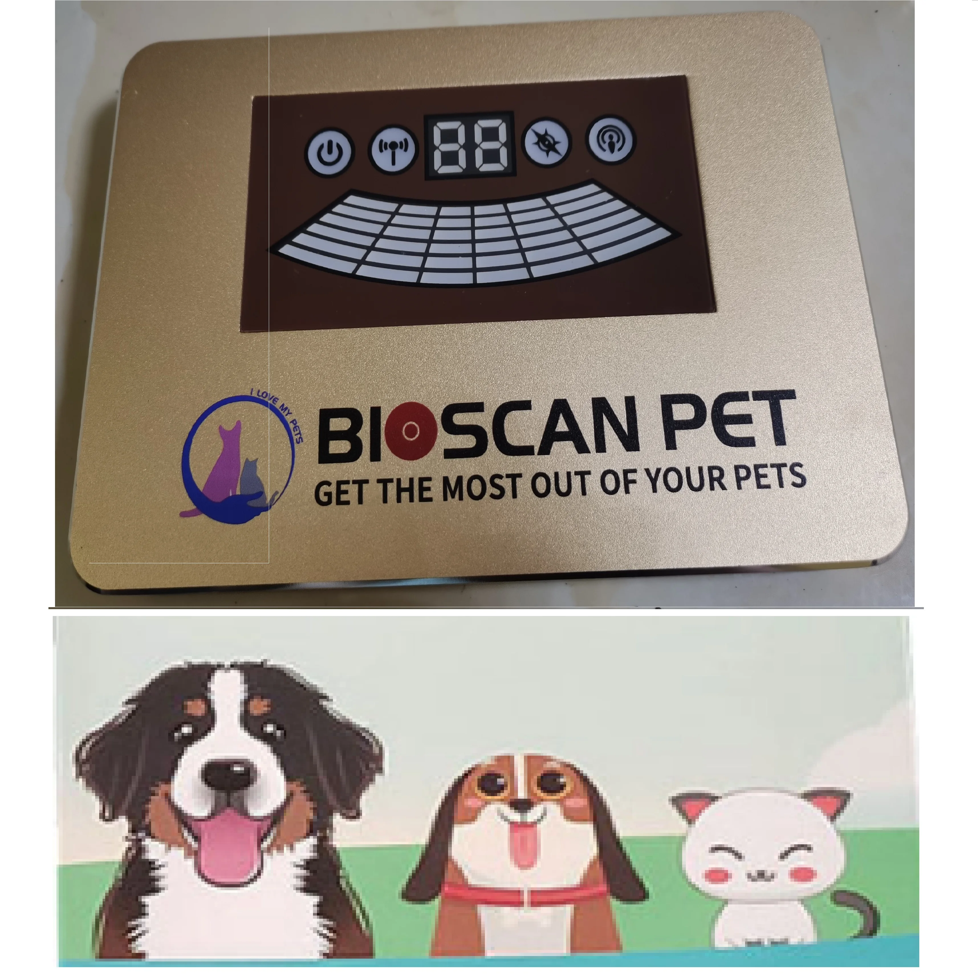 Pet scanner quanten tier tester für hund und katze bioscan pet analyzer mit englisch spanisch portugues software dhl versand kostenfrei Image