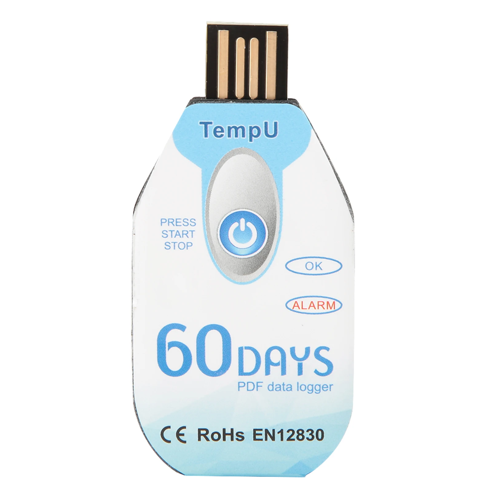 Temperatur datenlogger Einweg-PDF-Bericht USB-Anschluss 10000 Punkte Temperatur logger USB-Temperatur rekorder USB-Datenlogger Image