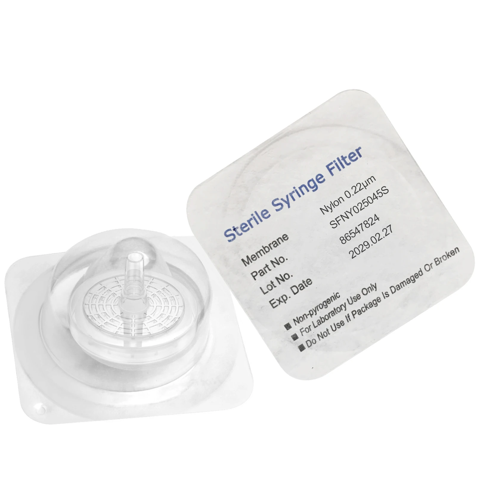 Sterile Spritze Filter, PES/PVDF/PTFE/Nylon Membran 0.22/0.45μm Poren Größe, 25mm Durchmesser, 10 Pcs Einzeln Verpackt durch Ks-Tek Image