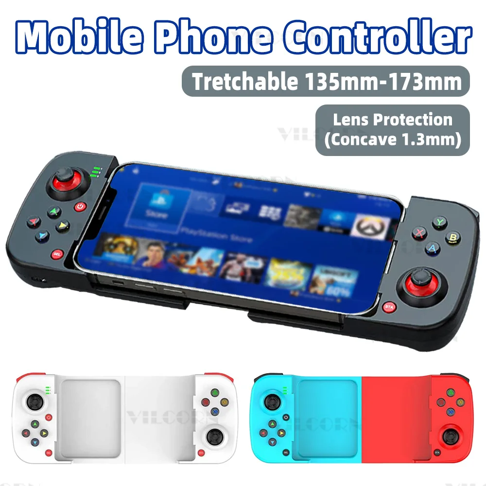D3 Drahtlose Bluetooth-kompatibel Dehnbar Gaming Controller Für Mobiltelefone Android IOS PC Gamepad Joystick Spiel Control Image