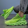 Neue Mode Grün männer Laufschuhe Große Größe 47, Atmungsaktive Klinge Schuhe Trainer Männer Leichte Sport Schuhe Zapatillas Hombre