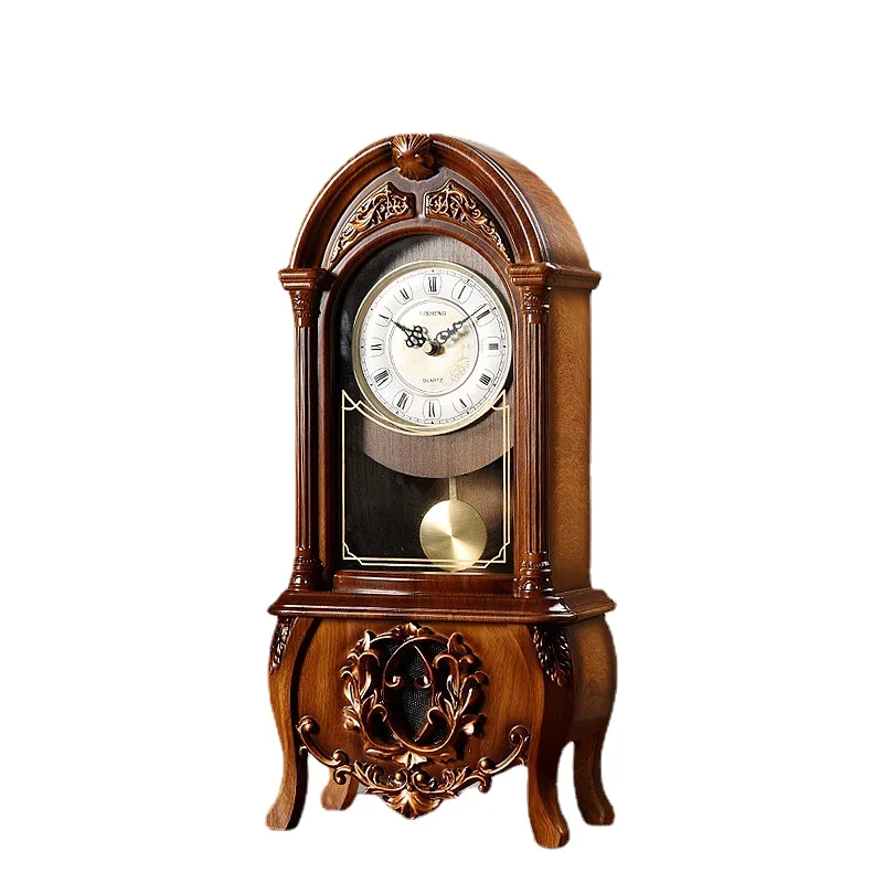 Nordic Tisch Uhr Retro Luxus Schreibtisch Uhr Vintage Mechanische Sagen Die Zeit Wohnzimmer Schlafzimmer Nacht Hause Dekoration Geschenk Image
