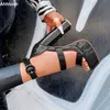 Ahhlsion neue Mode Damen Sandalen wasserdichte klobige Absätze runde Zehen elegante schwarze Kleid Schuhe Damen plus uns Größe 5-20