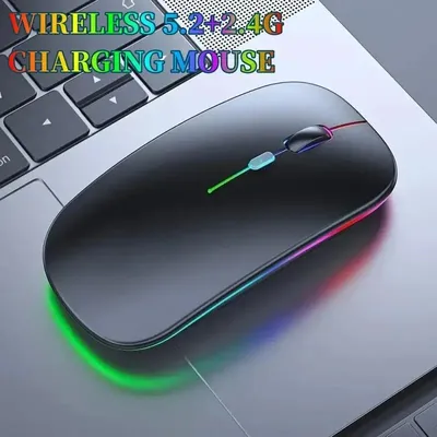 Wireless Mouse Gaming Mouse Hintergrund beleuchtung USB-kompatible RGB wiederauf ladbare Mäuse Silent Backlit Ergonomische Gaming-Maus für Laptop-PC
