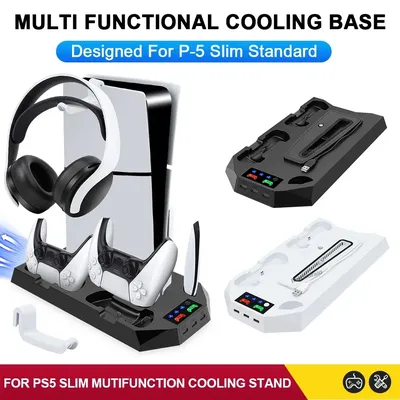 Neu für ps5 vertikaler Kühl gebläsest änder Dual-Controller-Ladegerät Schnell ladestation für ps5 Image