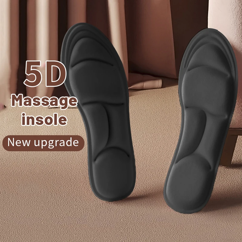 5d Sport Einlegesohlen für Schuhe Frauen Männer Deodorant atmungsaktive Kissen Einlegesohlen für die Fuß pflege ortho pä dische Memory Foam Einlegesohlen Image
