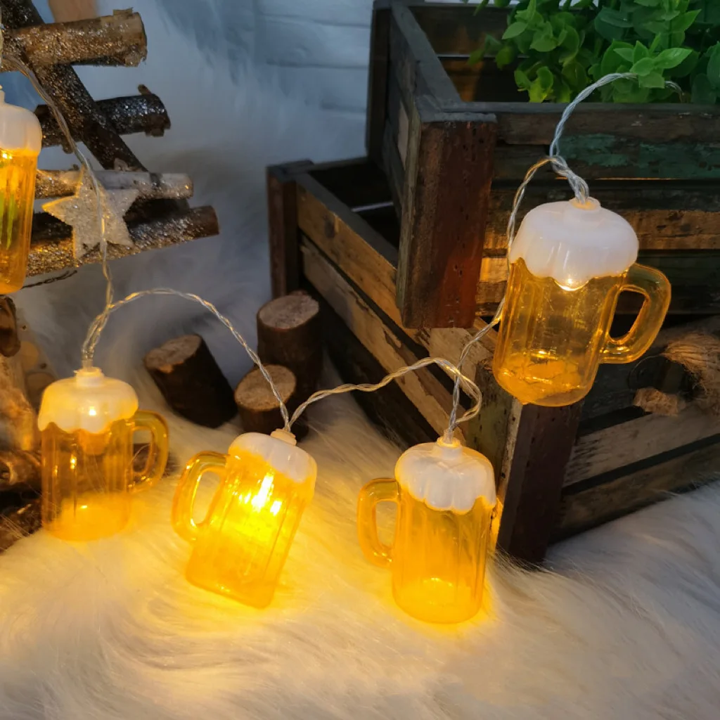 Party Bierflasche Küche Dekoration Lichterketten Innenraum Batterie USB Power Nachtlichter Lichterketten Party Hochzeit Dekor