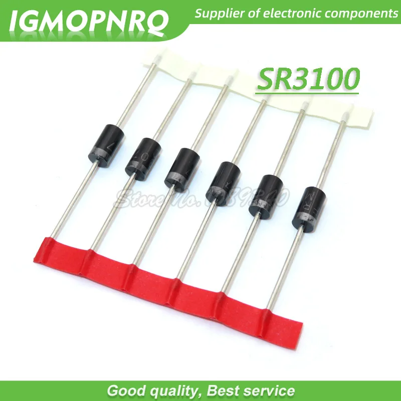 20pcs sr3100 sb3100 do-41 schottky diode 3a 100v igmopnrq Image