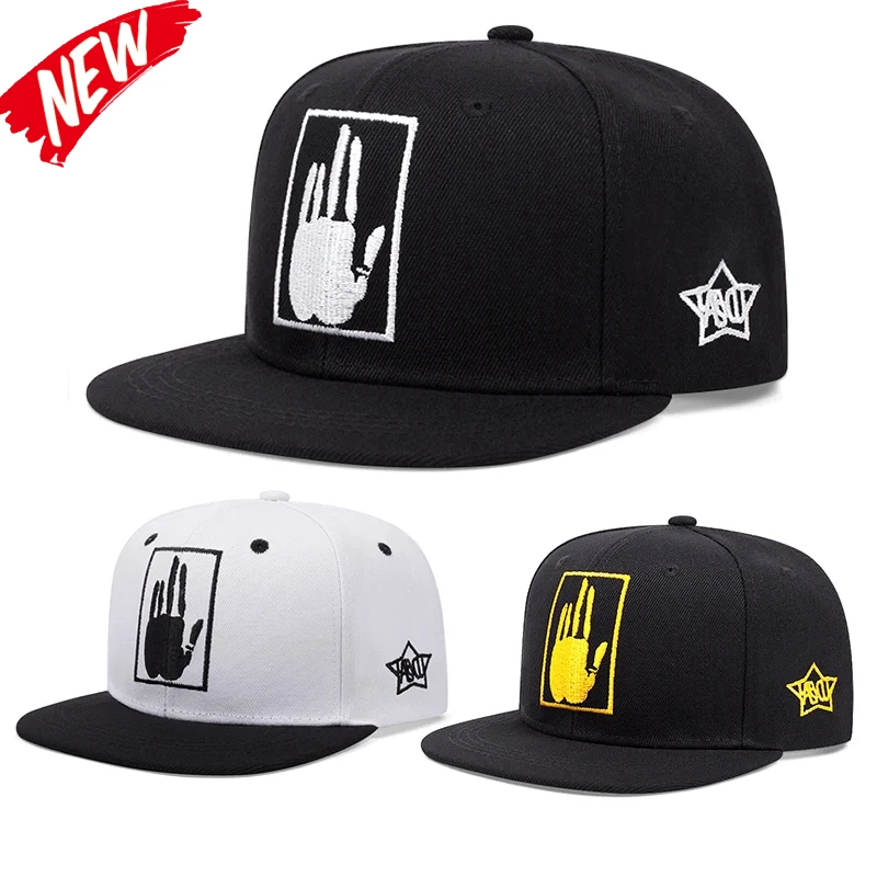 Herren bestickte Retro-Baseballmütze, Hip-Hop-Mode, Damen, Freizeit, Sport, Knopfhut, verstellbarer Cowboyhut Image