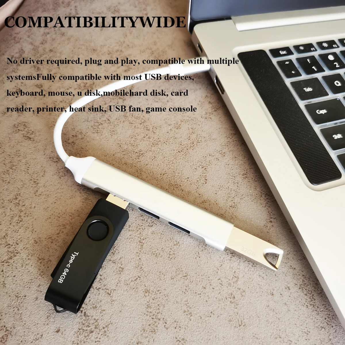 Mehrfach-Interface-Dock aus Aluminium legierung Image