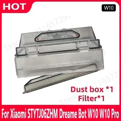 Staub Box Hepa-Filter Teile Für Xiaomi STYTJ06ZHM Dreame Bot W10 / W10 Pro Selbstreinigende Roboter Vakuum Und Mopp Zubehör Image