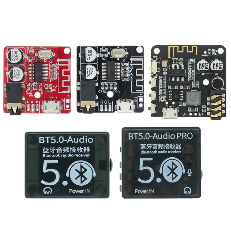 DIY Bluetooth Audio Receiver Board Bluetooth 4.0 4.1 4.2 5.0 MP3 Verlustfreie Decoder Board Wireless Stereo Musik Modul 3,7-5V Image