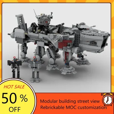 1068pcs AT-OT und 2 AT-RT Kreuzer Moc Raumschiff Kampf Modell Bausteine Architektur DIY Bildung Montage Modell Spielzeug Geschenke Image
