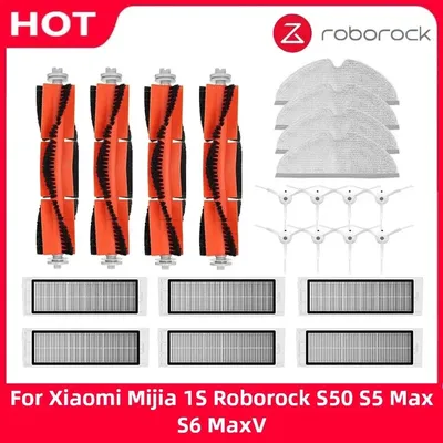 Für xiaomi 1 1s roborock s5 s6 max s6 reines zubehör staubsauger teile wasch bar mopptuch hepa Image