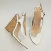 【 Messen Sie Ihre Fußlänge vor der Bestellung 】 Frauen High Heel Keil Sandale Freizeit zange Hausschuhe Flip Flops plus Größe Schuhe 18-Chc-26