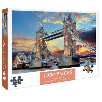 London Bridge Pädagogische Kinder Erwachsene Papierpuzzle 1000 PS Heilwelt, Puzzlespiel Image