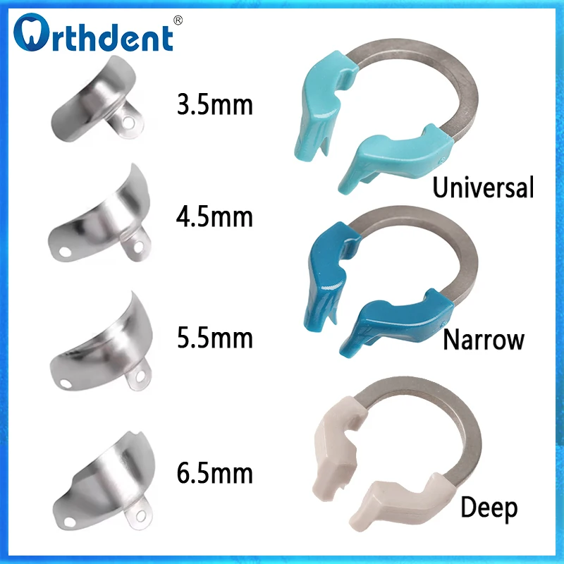 Zahn matrix bänder Niti Metall matrizen Klemm ring Schnitt konturiertes Matrix system Nickel Titan Klemm ring Zahnarzt werkzeuge Image
