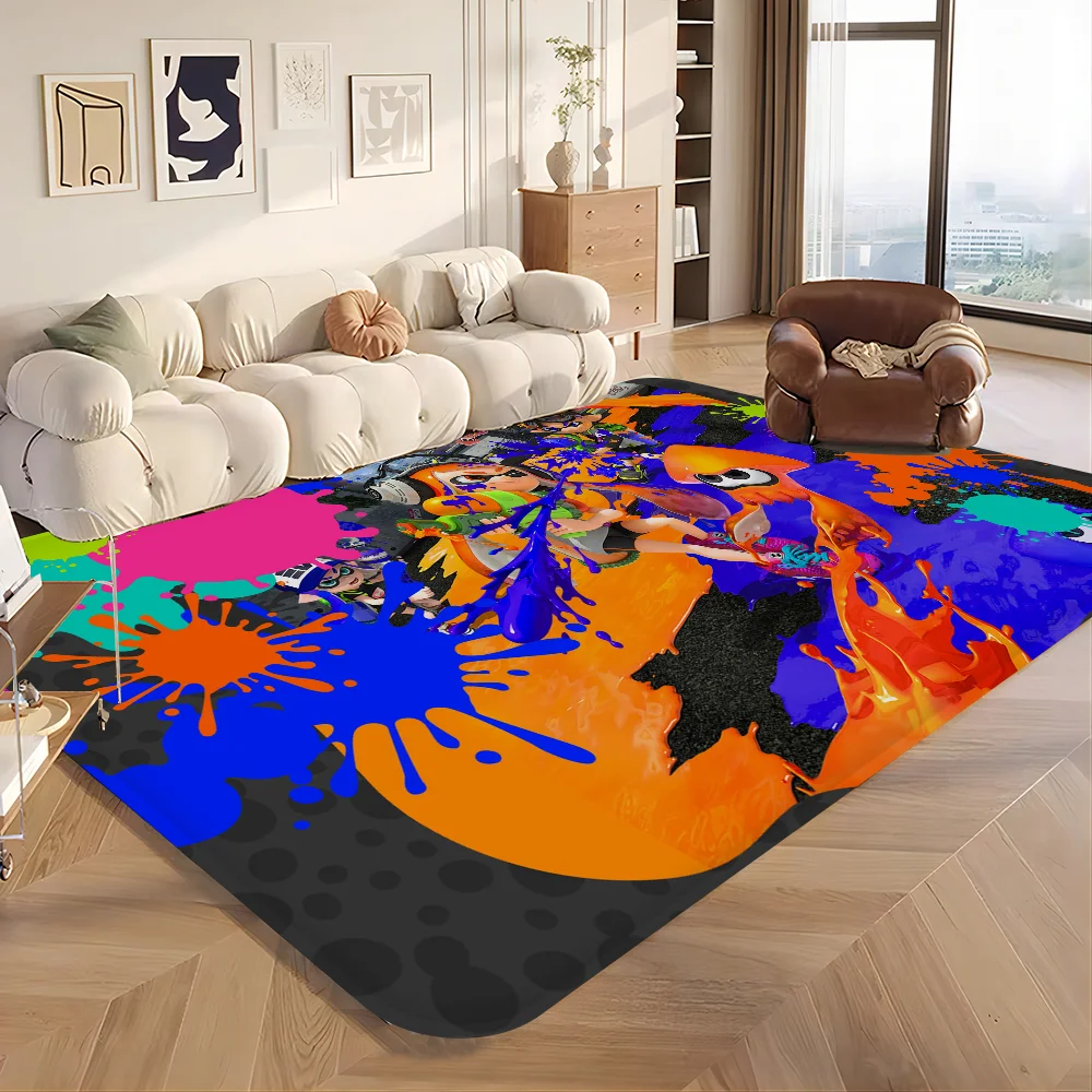 Spiel Splatoon Boden matte Boden matte Ins Stil weichen Schlafzimmer Boden Haus Waschküche Matte Anti-Rutsch-Haushalts teppiche Image