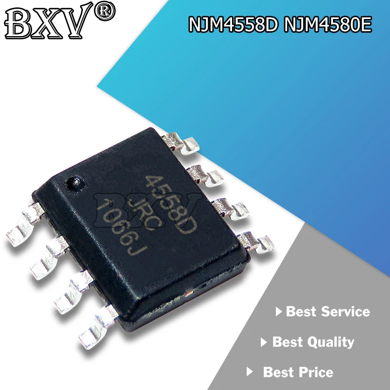 20pcs njm4558d njm4580e sop njm4558 njm4580 4558d 4580e sop8 ic Chipsatz Image