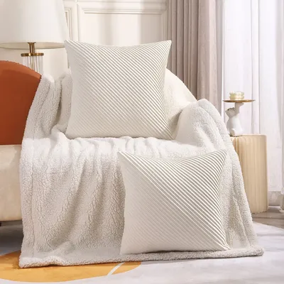 1 pc Twill Kissen bezug Samt Luxus geprägt Design quadratischen Kissen bezug für zu Hause Wohnzimmer Image