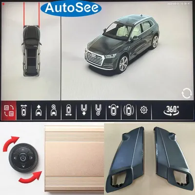 Für audi q7 auto 360 grad kamera vogel auge panorama blind spiegel 3d surround parking reverse assist 4k dash dvr system