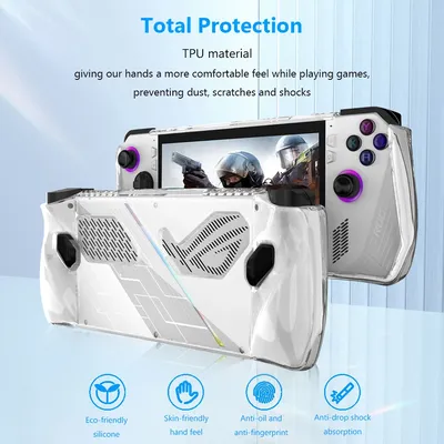Fall für Asus Rog Ally Spiele konsole Soft TPU Silikon Schutzhülle Anti-Finger abdruck gehärtete Image