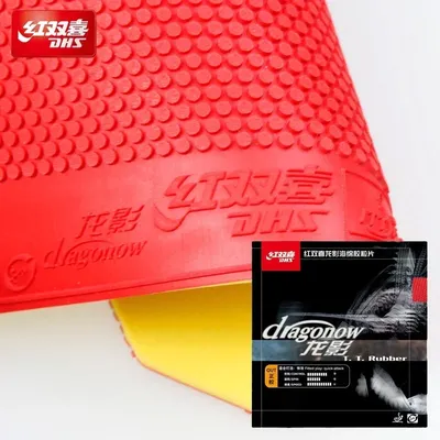 DHS Dragonow Tischtennis-Gummi Noppen-out Ping-Pong-Gummi mit elastischem Schwamm für Image